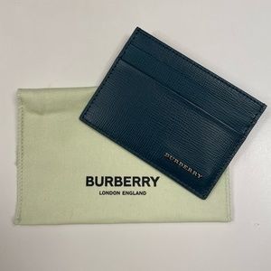 NWT Burberry Card Holder - Dark Teal